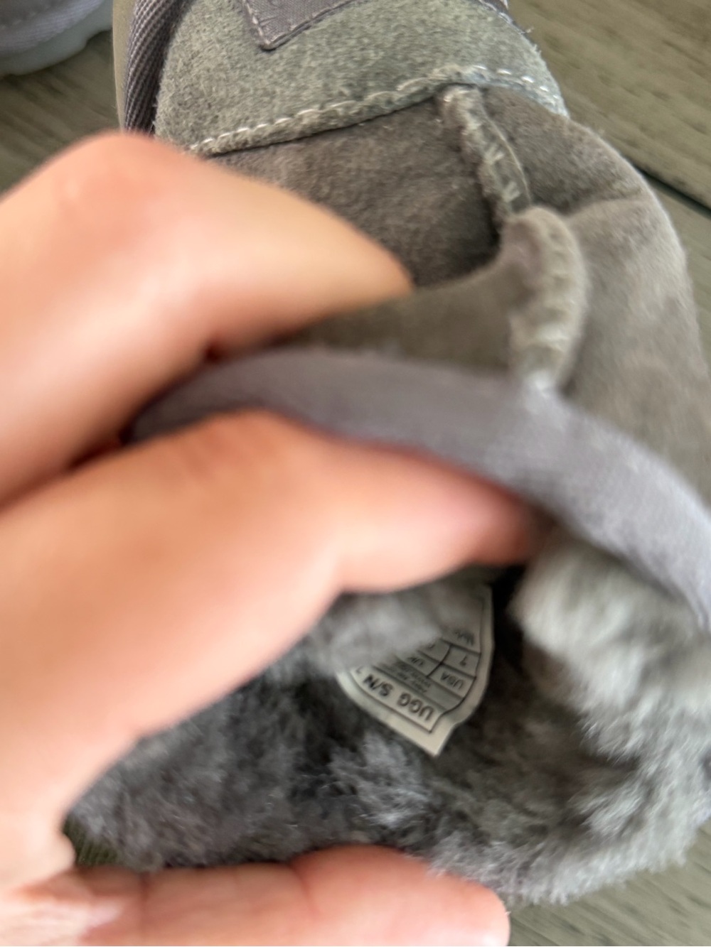 Toddler Gray Ugg boots